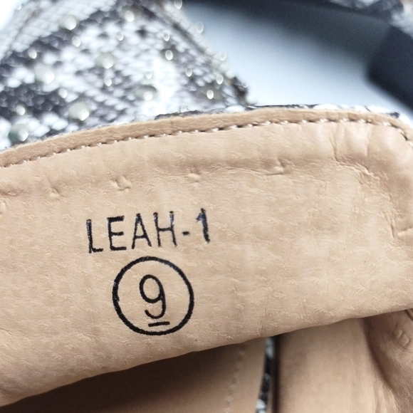 Alia Snakeskin Mules - Black and White - Picture 6 of 8